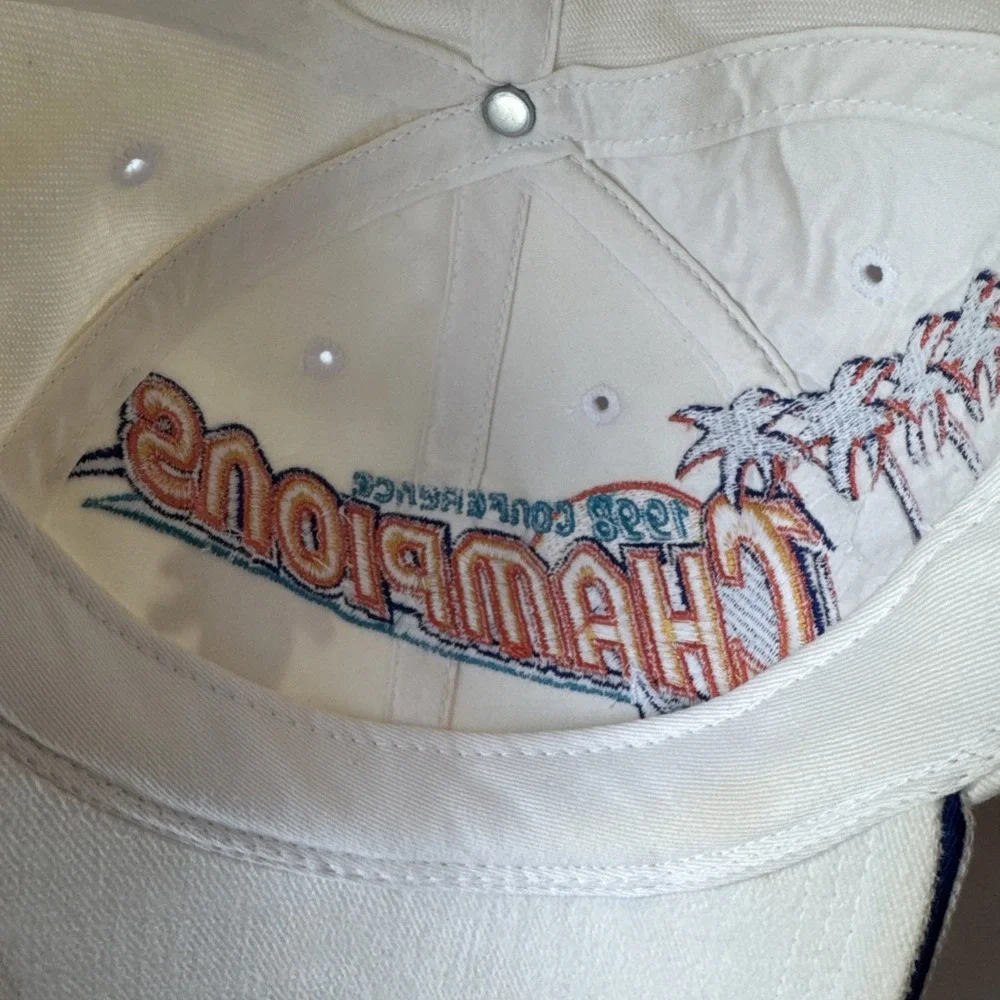 Vintage 1998 Atlanta Falcons NFL Conf. Champs Adjustable Strap Baseball Cap Hat